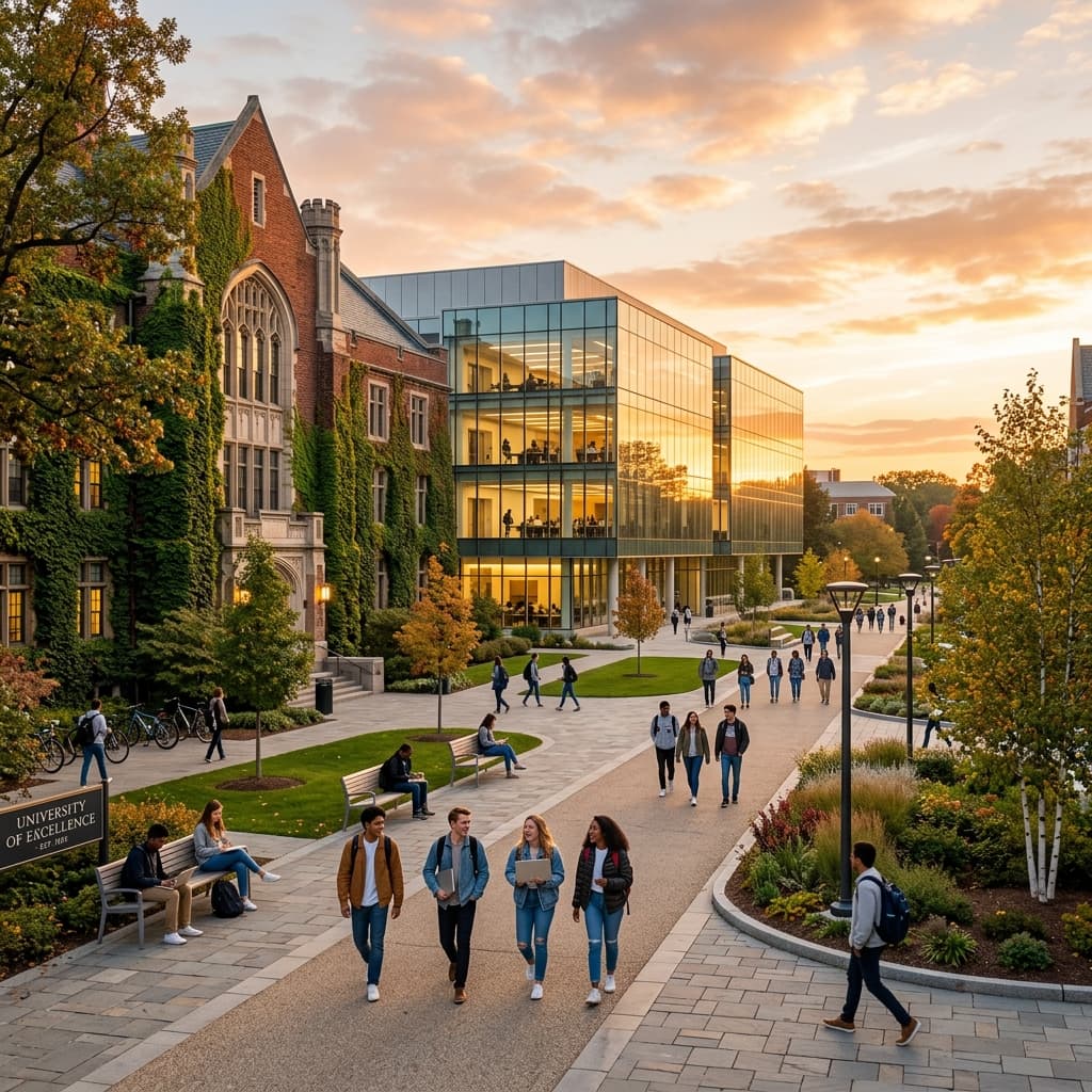Modern University Campus